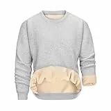 Svanco Pullover Herren Winter - Rundhals, Langarm, Fleece Gefüttert & Dicke, Superschwammig Warmes Sweatshirt