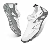 AUFIKR Wasserschuhe Badeschuhe Strandschuhe Aquaschuhe Surfschuhe Schwimmschuhe für Damen Herren