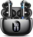 Bluetooth Kopfhörer Kabellos Bluetooth 5.4 In Ear Kopfhörer mit 4 ENC Noise Cancelling Mikrofon, LED Anzeige & 48 Std Spielzeit, HiFi Tiefer Bass Wireless Earbuds IPX7 Wasserdicht für Arbeit & Studium