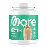 MORE Vegan Protein, Cinnalicious, 600 g, für 20 Portionen, Proteinpulver mit bis zu 25 g Protein pro Portion, mit Soja- und Mandelprotein - made in Germany