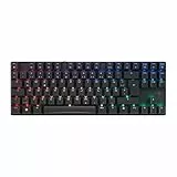 CHERRY MX 8.2 TKL Wireless, Kabellose Gaming-Tastatur ohne Nummernblock, Deutsches Layout (QWERTZ), Bluetooth, 2,4 GHz und Kabel, MX2A RED Switches, Schwarz