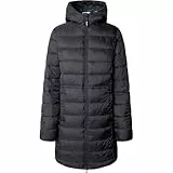 Pepe Jeans Damen Sally Long Jacke, Schwarz (Black), S