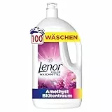 Lenor Color Waschmittel Flüssig, 100 Waschladungen, Amethyst Blütentraum, Lang Anhaltende Frische, Extra Geruchsabwehr Bei Kaltwäsche