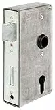 Alberts 417055 Schlosskasten | mit verzinktem Schloss | Stahl | Dornmaß 60 mm | 172 x 94 x 40 mm