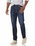 Amazon Essentials Herren Stretchjeans, Gerade Geschnitten - Auslauffarben, Indigo Waschung, 34W / 32L