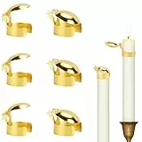 XINGYATU 6 Stück Automatischer Kerzenlöscher, Kerzenlöscher, Metall Dochtflammenlöscher, Kerzen Dochtlöscher Stopper, Kerzenlöscher Werkzeug geeignet für Lange Kerzen mit einem Durchmesser 20-22mm