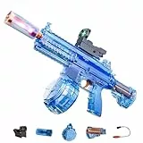 Wasserpistole Elektrisch Handbuch 450ML Wasser Spritzpistole Mit LED Lampe, Wasser Pistole Spielzeug USB-Aufladung, 8–10m Reichweite, Water Gun Kinder Erwachsene für Outdoor Sommer Strand Garten (B)