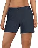 Outdoor Ventures Kurze Hose Damen UPF50+ UV Schutz Wander Shorts Sommer Leicht Trekking Shorts Stretch Schnelltrocknend Wanderhose Grau DE38