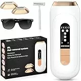 RWSRW IPL Geräte Haarentfernung Laser, 600-1200nm Wellenlänge Haarentfernungsgerät mit 0,2s Schneller Blitz, 4 Erweiterte Funktionen und 5 Energiestufen für Damen/Herren/Achseln/Beine/Bikini/Körper