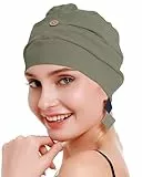 osvyo Baumwoll Chemo Kopfbedeckung für Damen mit Krebs und Haarausfall, Mütze aus Baumwolle, Leichte Kopfbedeckung, Versiegelte Verpackung