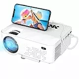 Mini Beamer- 7500 Lumen Unterstützt 1080p Full HD Beamer 240'' Display Mini Projektor LCD Heimkino/Outdoor/Kompatibel mit TV Stick/X-Box/DVD/Laptop/Smartphone Kleiner Beamer