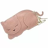 VALICLUD 1stk Geldbörse Für Katzen Portemonnaie Geldbörse Für Den Schlüsselbund Halloween-münzbeutel Halloween-geldbörse Handy Geldbörse Stofftier-schlüsselanhänger Ausweishülle Pu Rosa