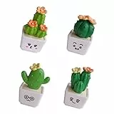 OUNONA 4stücke Künstliche Sukkulenten Pflanzen Ornament Im Topf Cartoon Mini Bonsai Deko Pflegeleicht Für Wohnzimmer Büro Und Geschäft