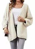 YUTILA Damen Strickjacke Oversize – Warme Lockerer Offene Front Cardigan für Freizeit & Alltag, Einheitsgröße passend für S-XL