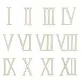 Supvox Römische Zahlen Holzscheiben 7X9.50Cm Diy Bastelset 12 Stück Unbehandelte Leere Holzstücke Für Haushalt Schlafzimmer Ornament Handwerk Dekoration