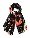 Desigual Damen Schal Daisy schwarz/mischfarben One Size