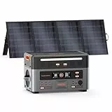 OSCAL 3600W (7200W Peak) Tragbare Powerstation PowerMax 3600PE mit 400-W-Solarpanel, 2016Wh Solargenerator mit LiFePO4 Akku, 0–80% in 45 Min. Laden, APP, 14 Anschlüsse, USV