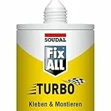 Soudal Fix ALL Turbo, Universalkleber, 290ml, weiß, mit Clipdüse