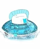 WINNY POOL CLEANER Winny 200 Poolroboter, Poolsauger kabellos mit Akku, 75 Min. Laufzeit, für Aufstellpools bis 60 m², Doppelfiltration, Automatisches Parken, Kompakt Leicht (Transparentes Blau)