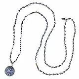 KELITCH Natürliche Türkis Achat Perlen Halskette 925 Silber Buddha Anhänger Halskette Somdej Amulett Halskette