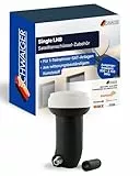 Schwaiger Single LNB digital I Low Noise Blockconverter für 1 Teilnehmer I witterungsbeständig & robust für störungsfreien SAT-Empfang I geeignet für Multifeedanlagen I Satellitenschüssel-Zubehör