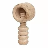 Dekohelden24 1 Hochwertiger handgedrechselter Holz Nussknacker, ca. 12 cm