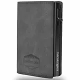 zademont Geldbörse Herren ohne Münzfach | Portmonee Slim Wallet mit Kartenetui | Geldbeutel zum Verschenken | Elegante Brieftasche (Ohne Münzfach, Dark Blue)