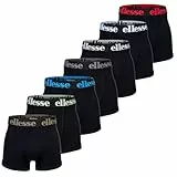 Ellesse Herren Boxer Shorts, 7er Pack - Yema Boxershorts, Logobund, Ohne Eingriff, Cotton Stretch, Schwarz/Bunt XXL
