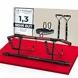 Sportstech Pullmate Klimmzugstange für Zuhause zum Einhängen, Türrahmenmontage ohne Schrauben, verstellbar, rutschfeste Griffe, inkl. Klimmzughilfe und Schlingentrainer, 200 kg belastbar, Calisthenic