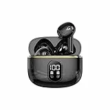 Market Stylez Bluetooth 5.4 Kabellose Kopfhörer, Sport In-Ear Earbuds mit 4 ENC Mikrofonen, 40 Std Spielzeit, Tiefer Bass, Geräuschunterdrückung, LED-Anzeige, kompatibel mit Android & iOS (Schwarz)