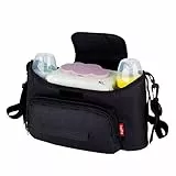 Lesfit Kinderwagen Organizer, Baby Kinderwagen Tasche,Kinderwagentasche, Schwarz