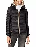 camel active Damen leichte Steppjacke mit Abnehmbarer Kapuze Schwarz, womenswear-46