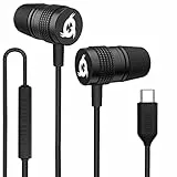 Klim F1 in Ear USB C Kopfhörer mit Mikrofon + Exzellente Audioqualität + Langlebige Kopfhörer in Ear + Kabelgebundene in-Ear Kopfhörer USB C mit Memory-Schaumstoff-Ohrstöpsel + USB-C + NEU 2023