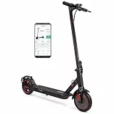 8,5 Zoll Faltbarer Elektroroller aus Aluminiumlegierung, APP-Verbindung, inklusive Sperrfunktion, 30 km Reichweite, Batterie 387 Wh, maximale Belastung 120 kg (ABE) grau