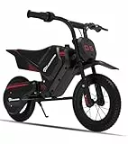 EVERCROSS EV05M Elektromotorrad Kinder, 150W Elektromotorrad, 8/16 km/h Geschwindigkeitsmodus & 10 km Langstrecken-Elektromotorrad, 12'' Moto Cross für Kinder von 3-12 Jahren
