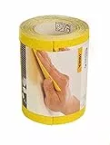 Mirka Yellow Schleifpapier Schleifrolle / 115mm x 5m / P100 /Schleifen von Hartholz, Weichholz, Farbe, Spachtel, Kunststoff / 1 Rolle