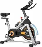 【Aktualisiert】Heimtrainer Fahrrad, YOSUDA Indoor Cycling Bike mit Magnetwiderstand & APP, Leises Ergometer mit LCD-Monitor & Tablet-Halter, Spining Bike für Kardiotraining zu Hause, Höhenverstellbar