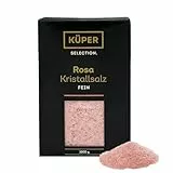 Küper Selection 1000g Kristallsalz rosa fein - rosa Speisesalz zum Würzen und Verfeinern – 100% natürliches Salz