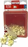 LEGRAND, Nagelschellen, Kabelschellen, Haftclips, mit eingestecktem Nagel, Größe: 10-14mm, 100 Stück, Farbe: Weiß, 098332
