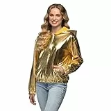 Boland - Jacke Rave im Metallic Look, Kostüm für Damen und Herren im Retro Style, Gruppenkostüm für Mottoparty oder Karneval