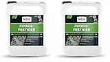 MEM Fugen-Festiger für Sandfugen und zur Sanierung von Fugenrissen, Einfache Anwendung, Gegen Unkrautbewuchs, Wasserdurchlässig, Frostbeständig, Lösemittelfrei, 5 l weiß (Packung mit 2)