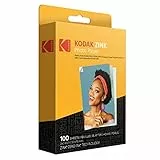 Kodak 2 'x3 Premium Zink Fotopapier (100 Blatt) Kompatibel mit Kodak PRINTOMATIC-, Kodak Smile- und Step-Kameras und -Druckern