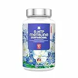 5-HTP MetaLine Stoffwechsel 10-in-1Komplex 120 Kapseln mit Glucomannan, Garcinia Cambogia, Grüner Tee Extrakt & Cholin für den Fettstoffwechsel – Mit Chrom für den Blutzuckerspiegel – Vegan