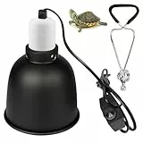 Terrarium Dome Lampen 5,5 Zoll Reptilien-Reflektor-Kuppellampe, Aluminium Reflektorlampe Terrarium Lampe Terrarium Dome Lampenfassung Für Wärmelampe Heiz Lampenfassung Für Reptilien, Schildkröte