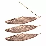 Räucherstäbchen Halter Metall Blätter, Räucherstäbchenhalter Leaf Incense Holders, Metal Räucherstäbchen Halterung, Incense Stick Holder für Meditation Yoga Zuhause Büro Spirituelle Deko