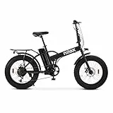 Nilox X5 Pro E-Bike, Elektrofahrrad mit Fat-Reifen, bis zu 60 km Reichweite, max. 25 km/h, 36 V 250 W Motor, herausnehmbarer 36 V – 10 Ah Akku, Fat-Reifen 20' x 4', Shimano 6-Gang-Schaltung