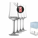 Zwiesel Glas Grappaglas Echo (4-er Set), moderne Schnapsgläser mit Stiel für Grappa, spülmaschinenfeste Tritan-Kristallgläser, Made in Germany (Art.-Nr. 123386)