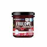 ALLNUTRITION Zuckerfreie Konfitüre und Zuckerfreier Schokoladenaufstrich - Frulove Choco In Jelly Raspberry - Kalorienarmer Aufstrich - Zuckerfreie Marmelade - Gesunde Snacks - Veganerfreundlich -300g