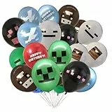 24 Stück Luftballons Geburtstag, Folienballon für Gaming Deko, Bunt Kinderluftballons, Kindergeburtstag Ballon für Kinder Jungs Geschenk Kinderspielzeug