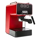 Gaggia Espresso Evolution Red | PID Kesseltemperaturregler | Kaffeemaschine Made in Italy | Automatische Vorbrühautomatik | Siebträger 53 mm | Espressomaschine mit Pumpe | Amerikanisch